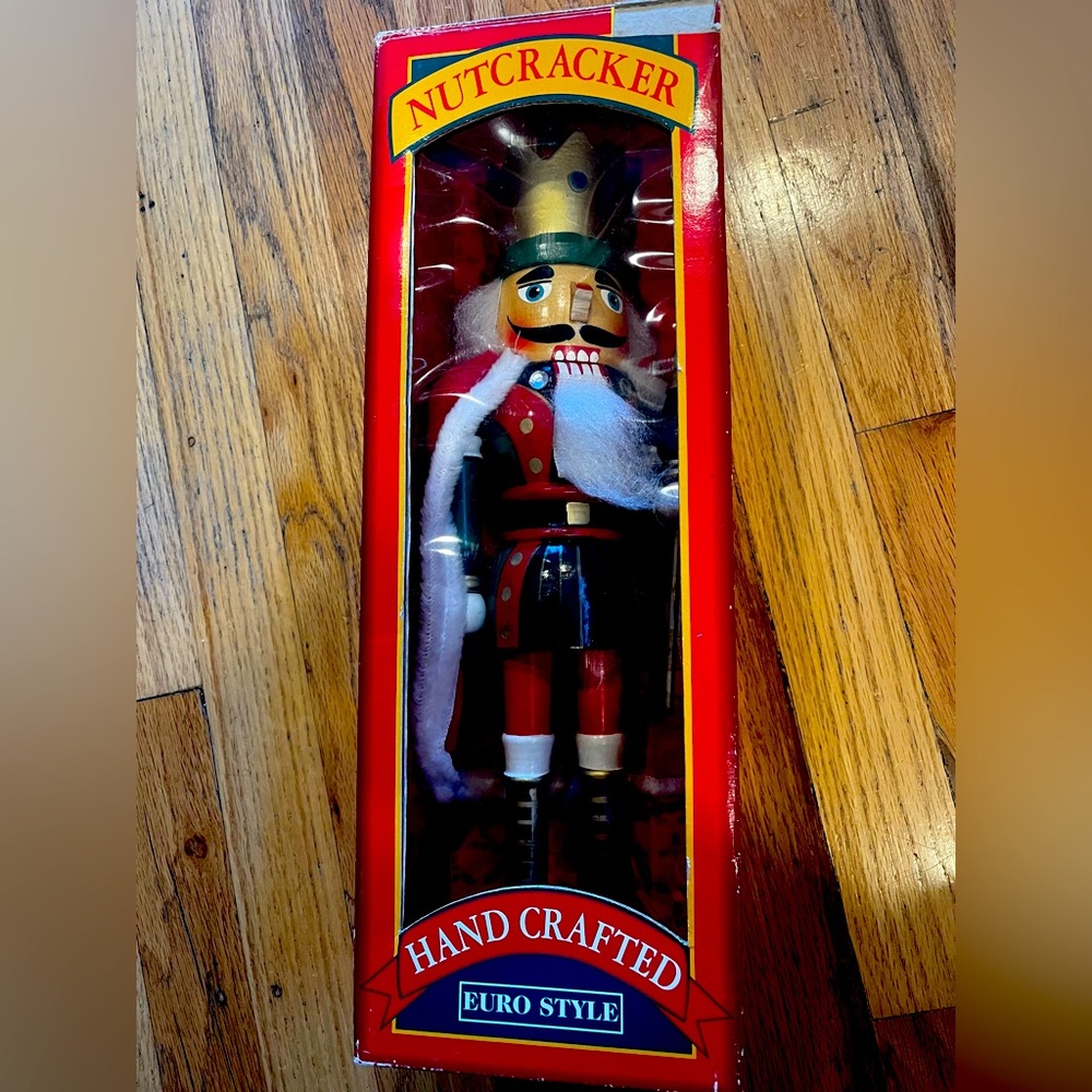 Euro Style Handcrafted Wooden Nutcracker - 15” Hand Painted